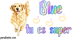 bleu tu es super